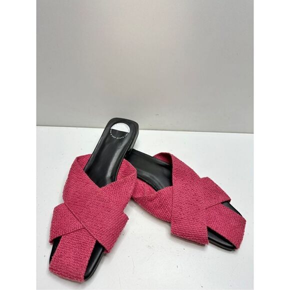 This is our other line mules Womens Size 7 Red Slip On Slide Shoes - Picture 3 of 7